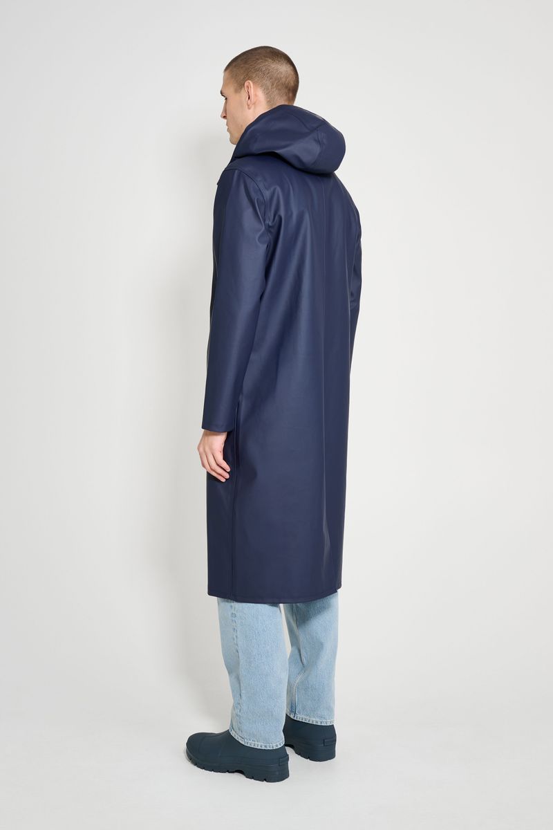 Stutterheim Stockholm Long Raincoat Navy