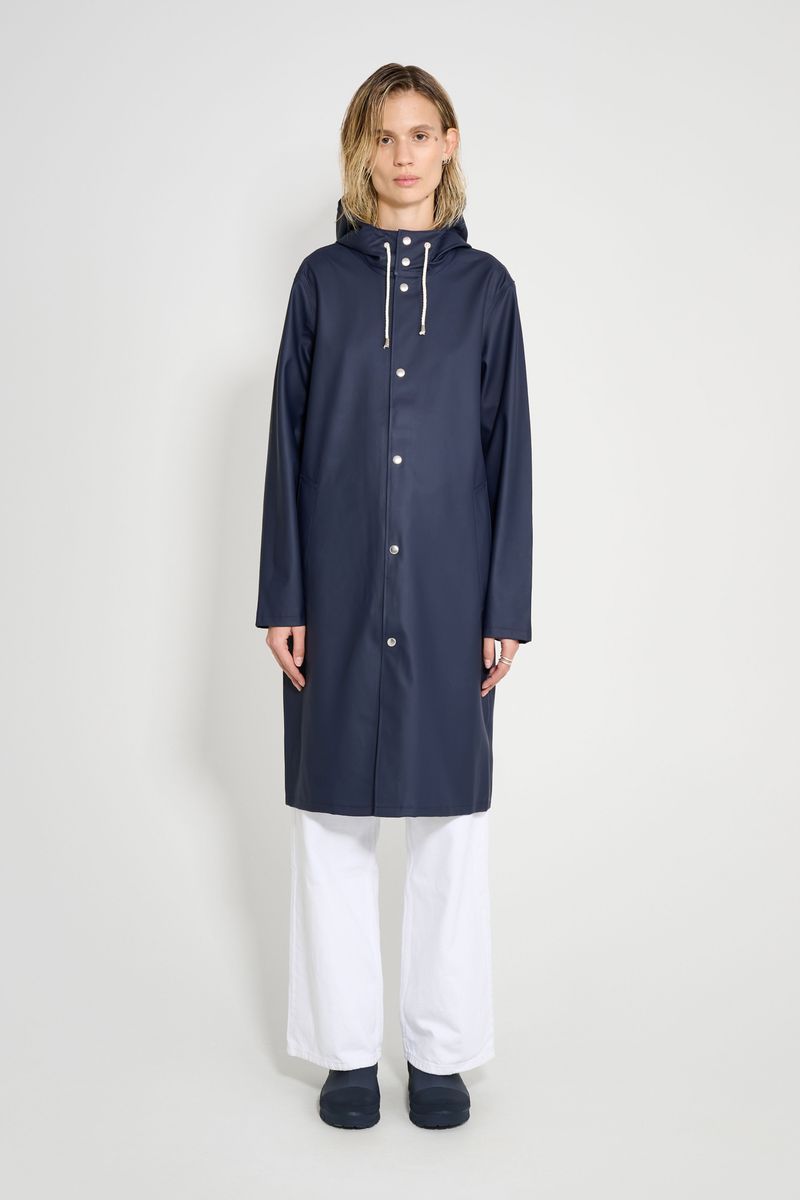 Stutterheim Stockholm Long Raincoat Navy