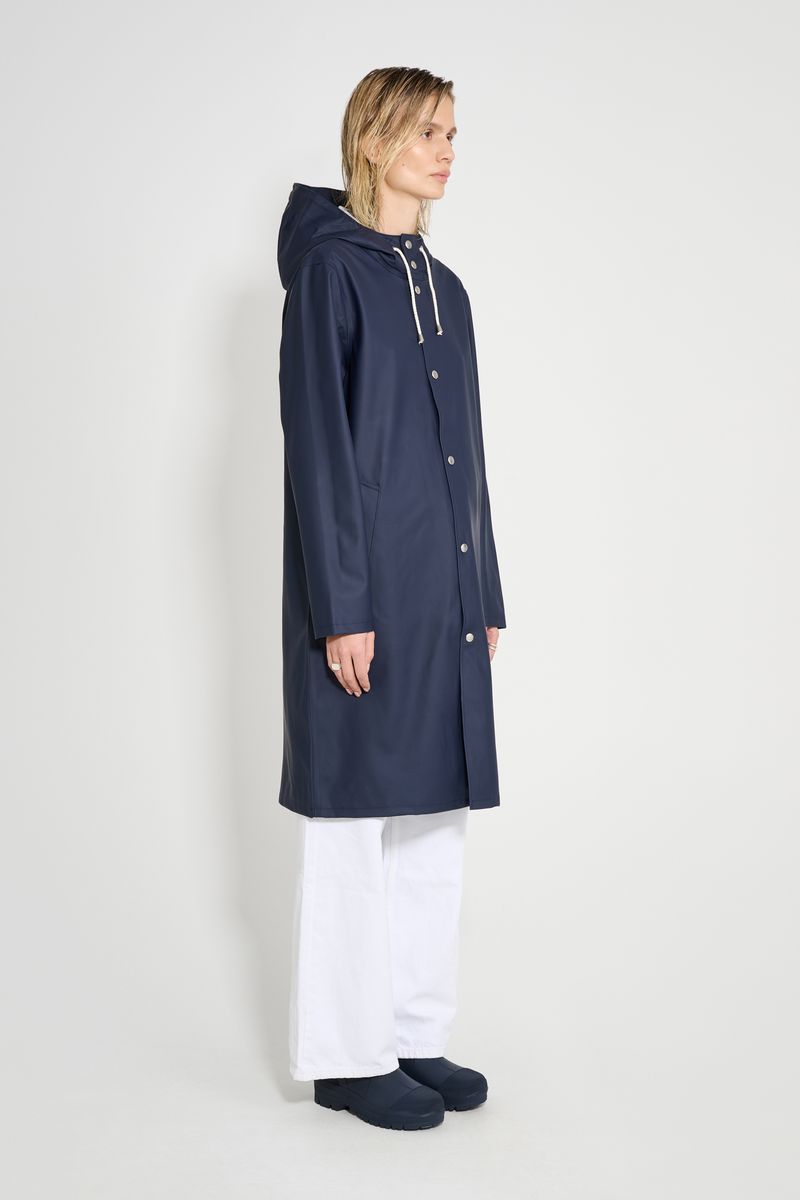 Stutterheim Stockholm Long Raincoat Navy