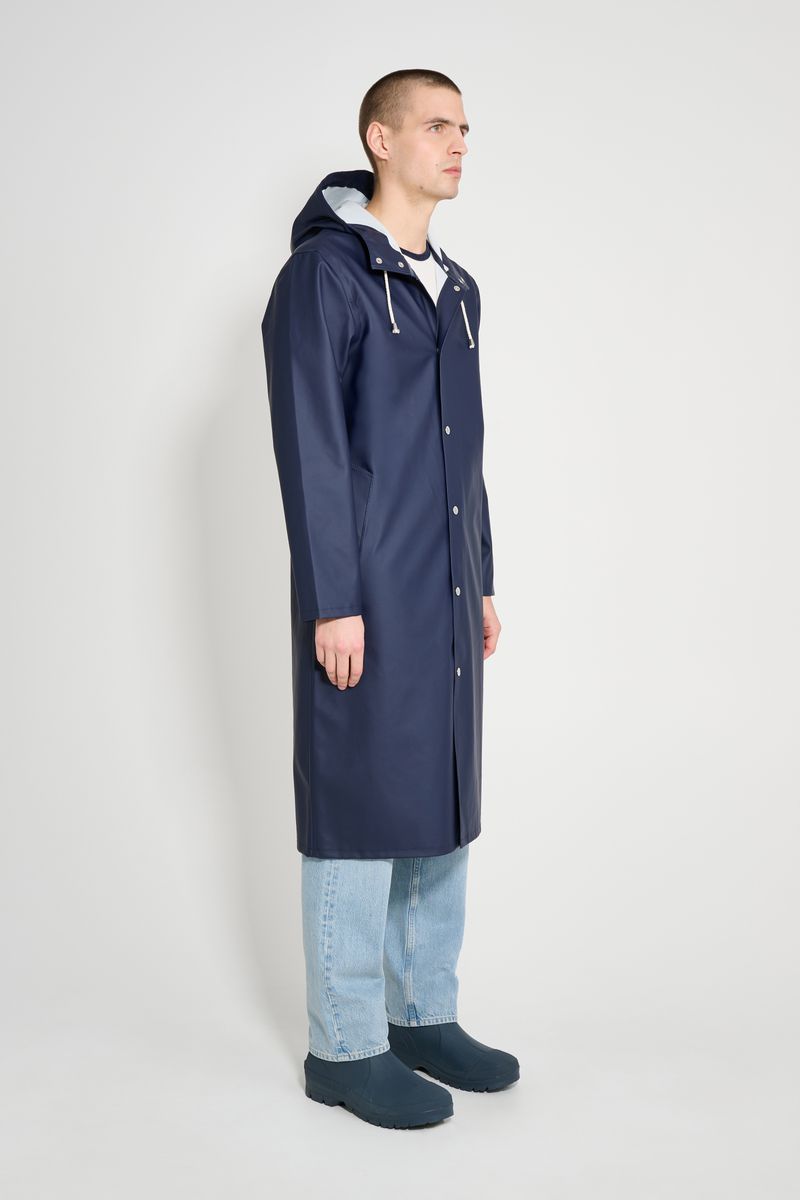 Stutterheim Stockholm Long Raincoat Navy