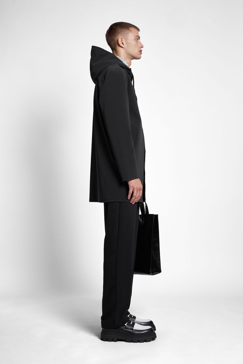 Stutterheim Stockholm Matte Raincoat Black