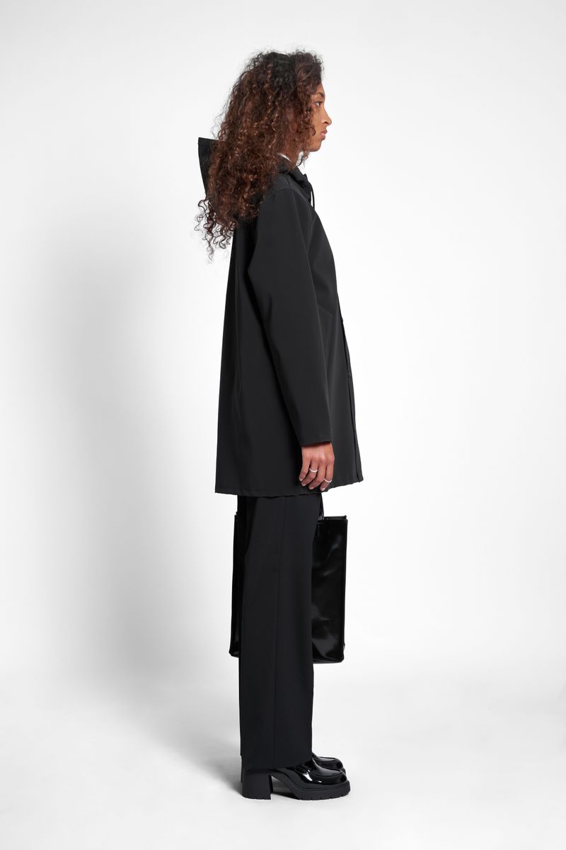 Stutterheim Stockholm Matte Raincoat Black