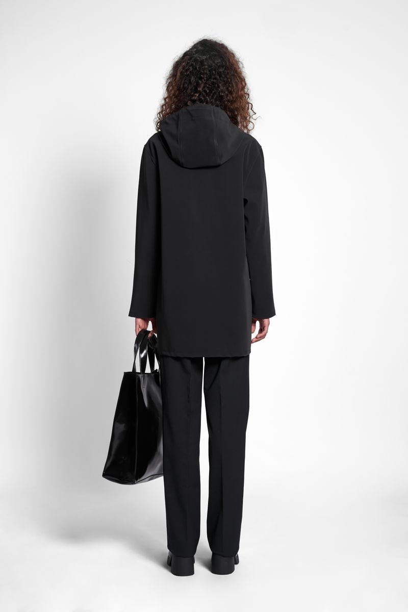 Stutterheim Stockholm Matte Raincoat Black