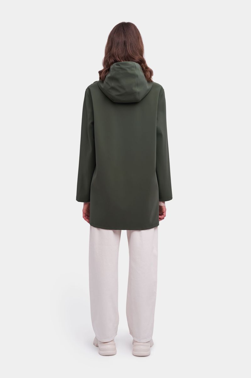 Stutterheim Stockholm Matte Raincoat Dark Green