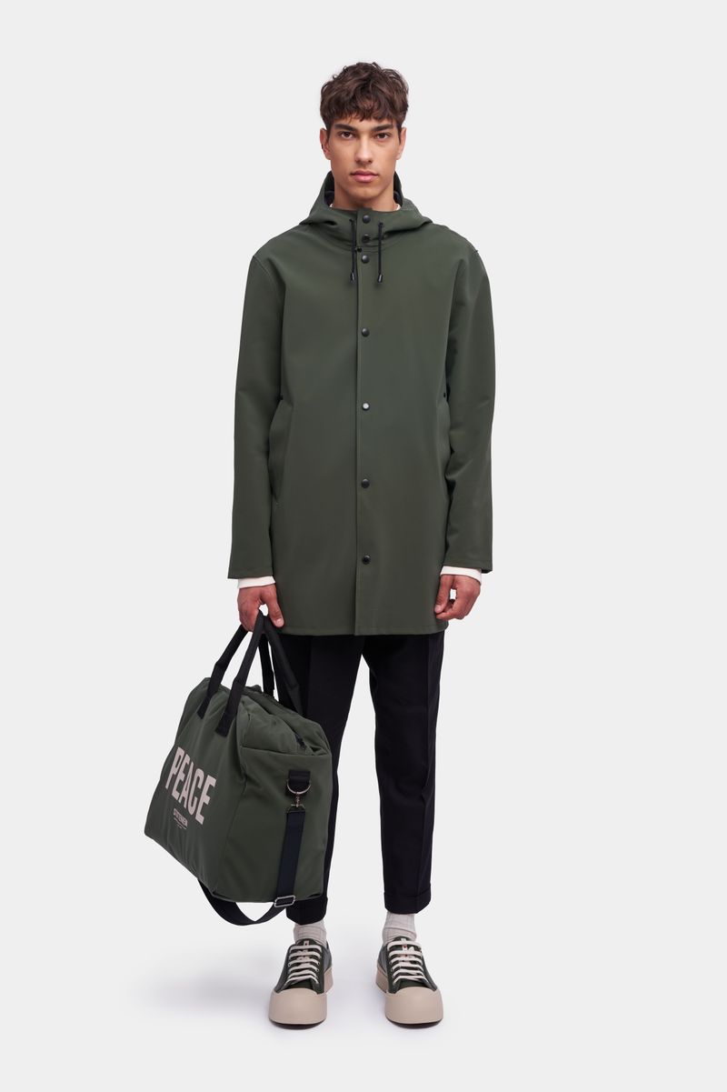 Stutterheim Stockholm Matte Raincoat Dark Green