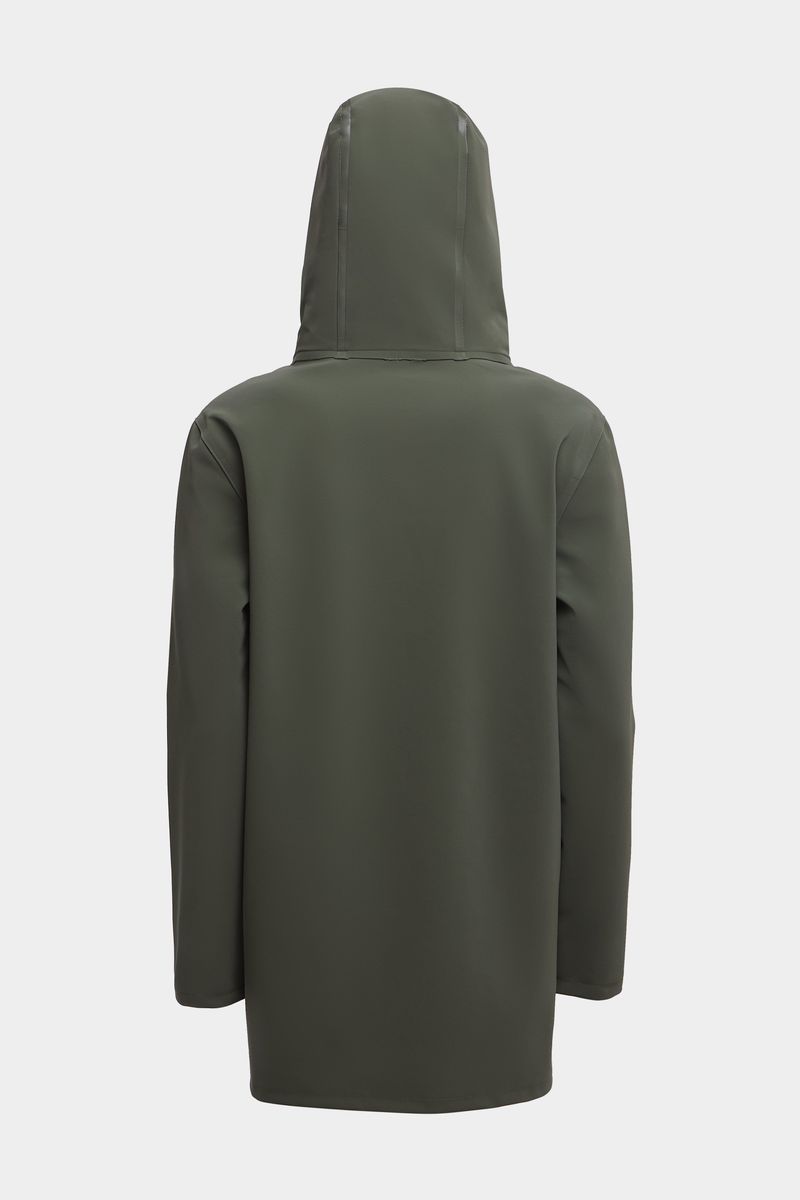 stutterheim Stockholm Matte Raincoat Dark Green