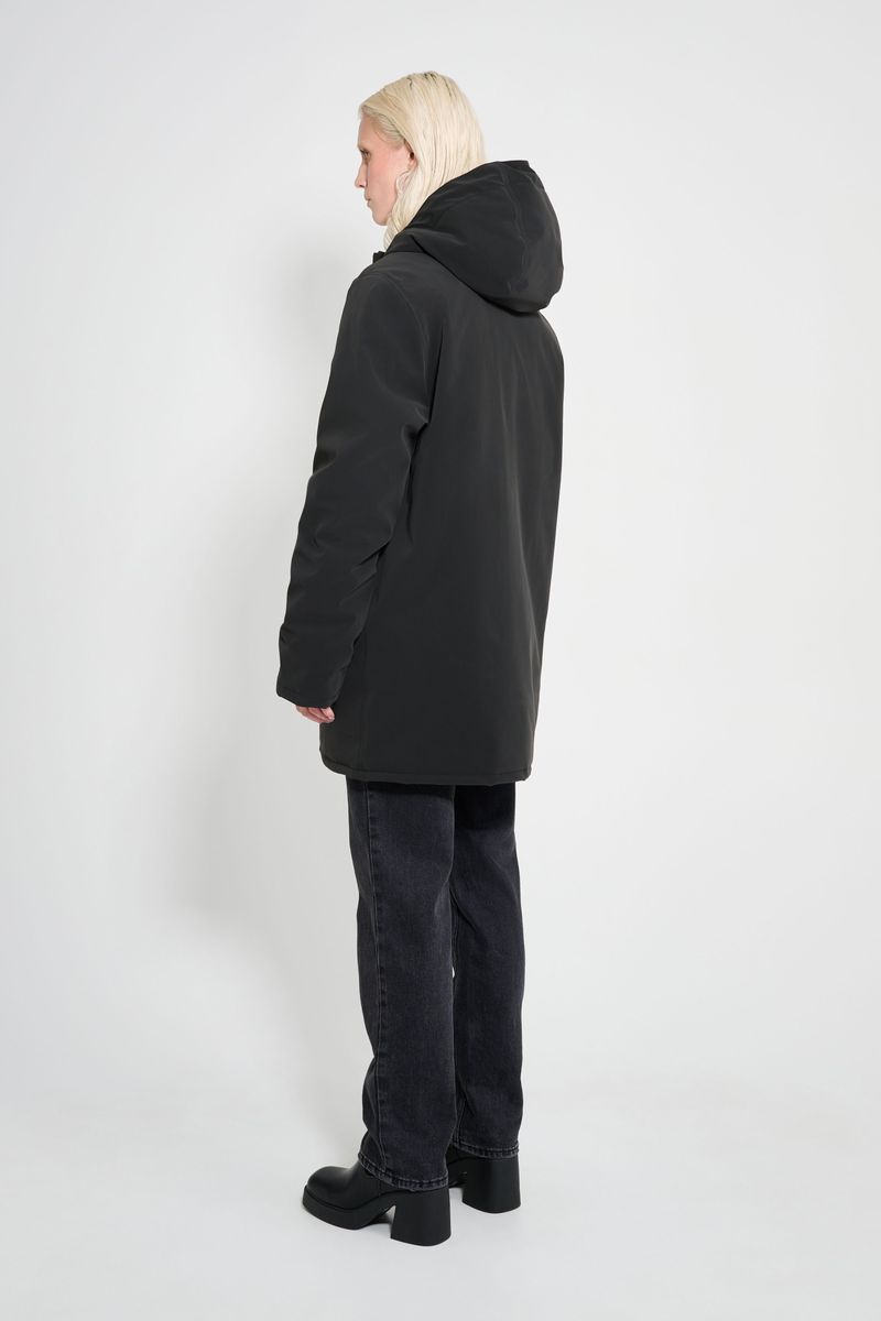 Stutterheim Stockholm Matte Winter Coat Black