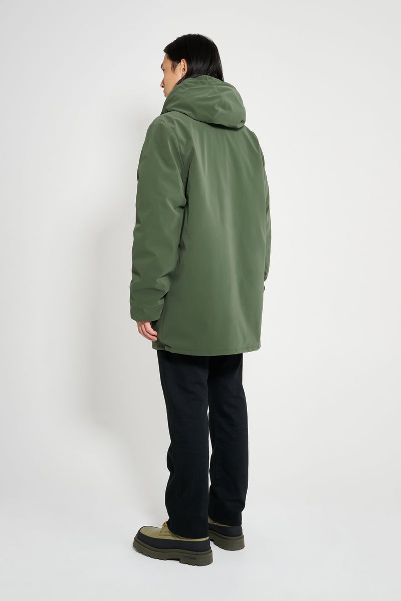 Stutterheim Stockholm Matte Winter Coat Green