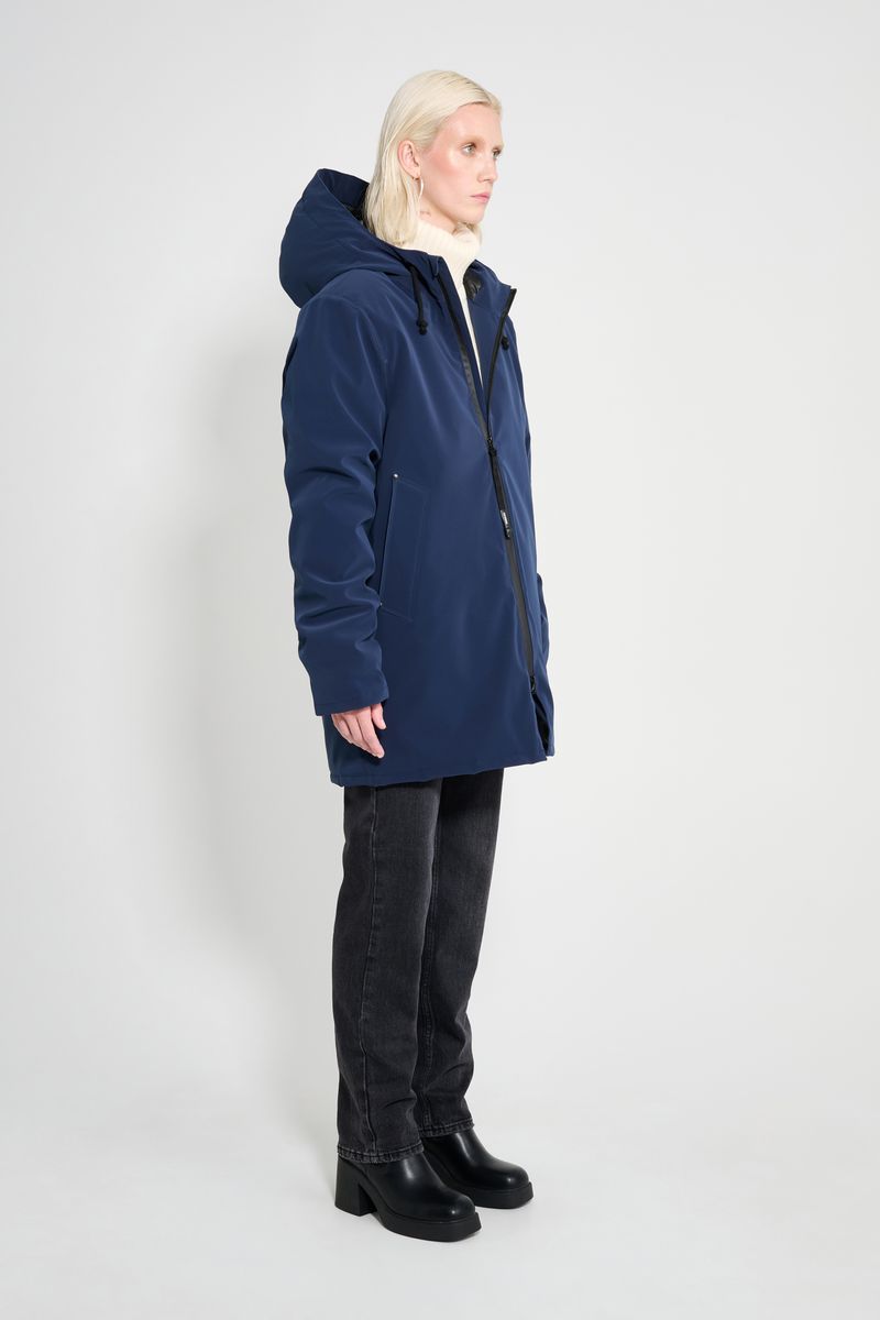 Stutterheim Stockholm Matte Winter Coat Navy