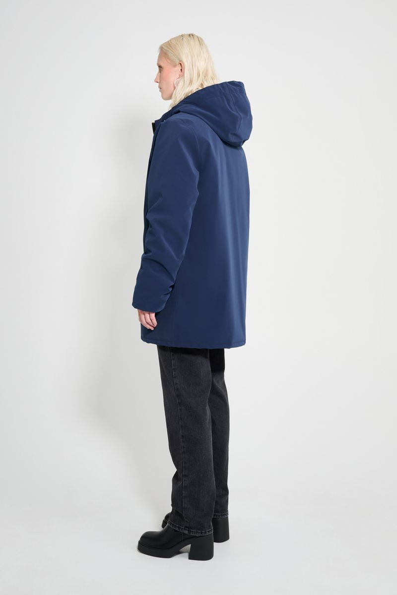 Stutterheim Stockholm Matte Winter Coat Navy