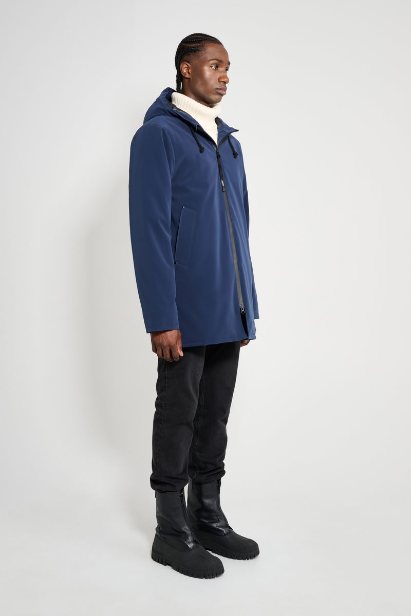 Stutterheim Stockholm Matte Winter Coat Navy