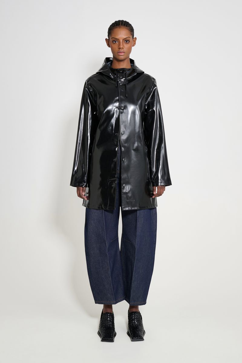 Stutterheim Stockholm Opal Raincoat Black