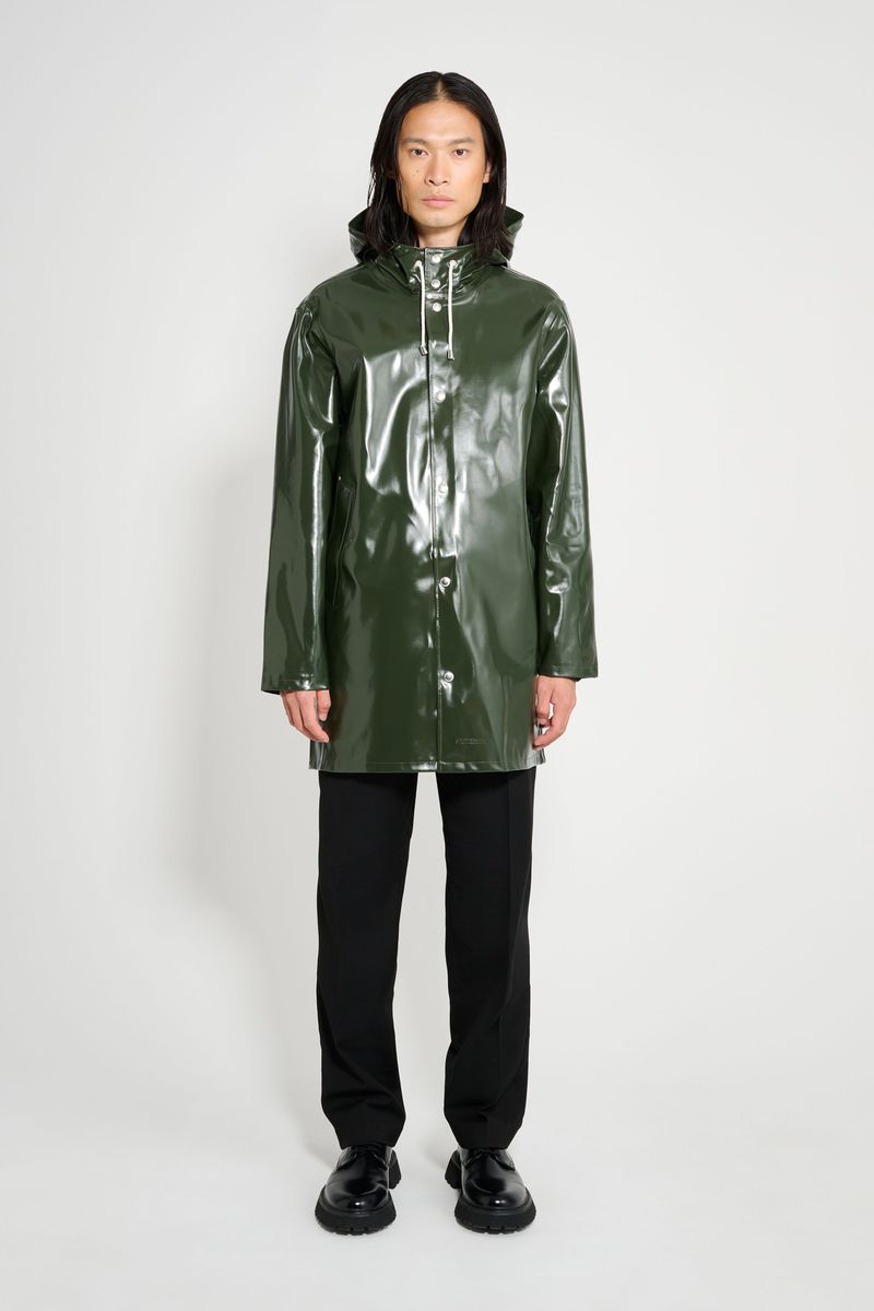 Stutterheim Stockholm Opal Raincoat Green