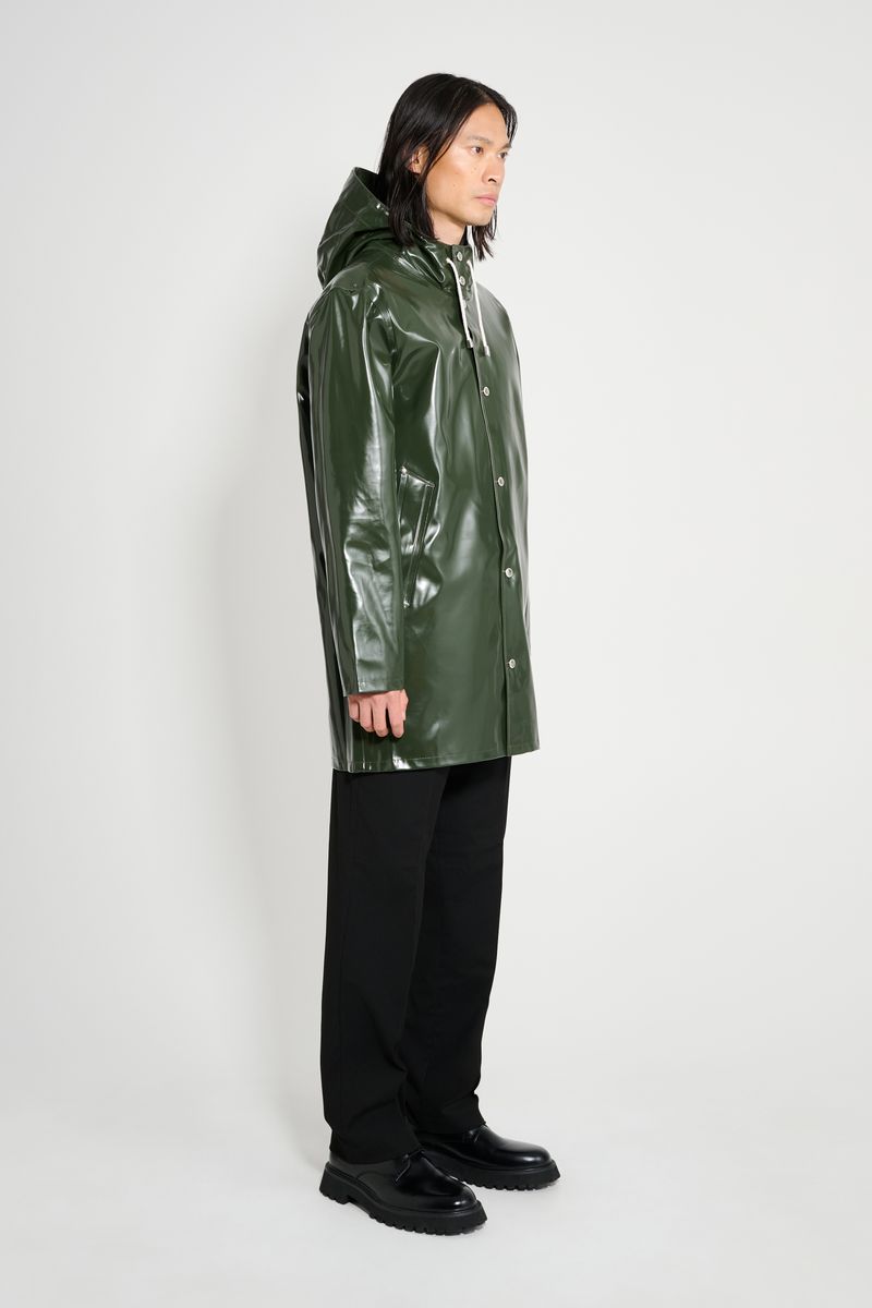 Stutterheim Stockholm Opal Raincoat Green