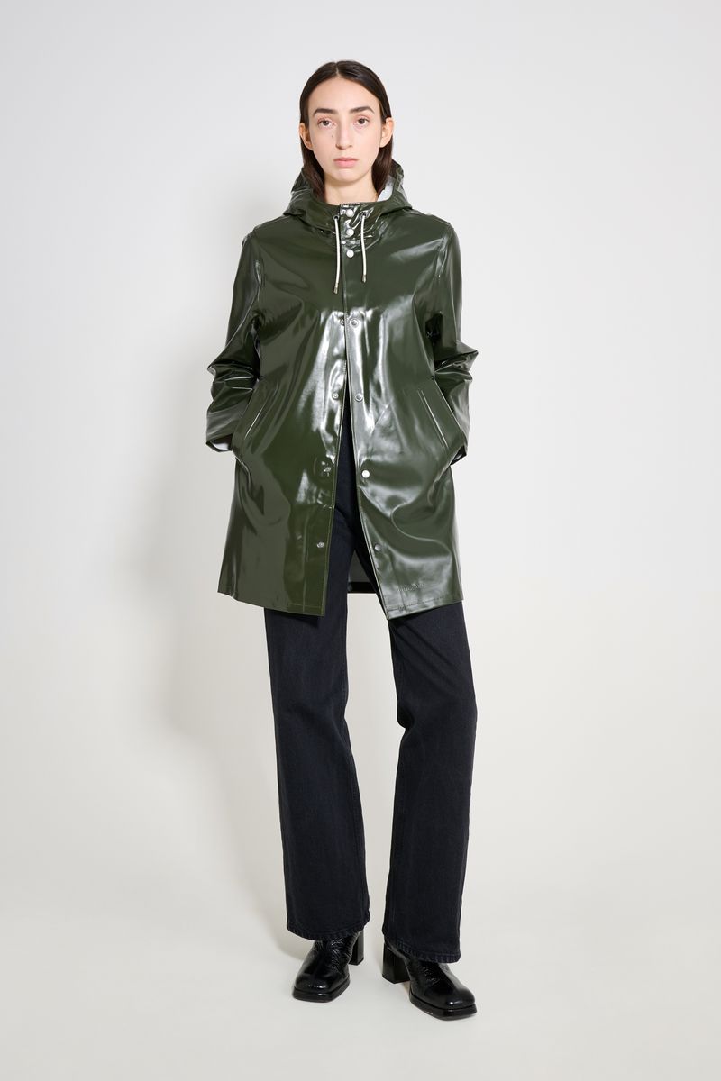 Stutterheim Stockholm Opal Raincoat Green