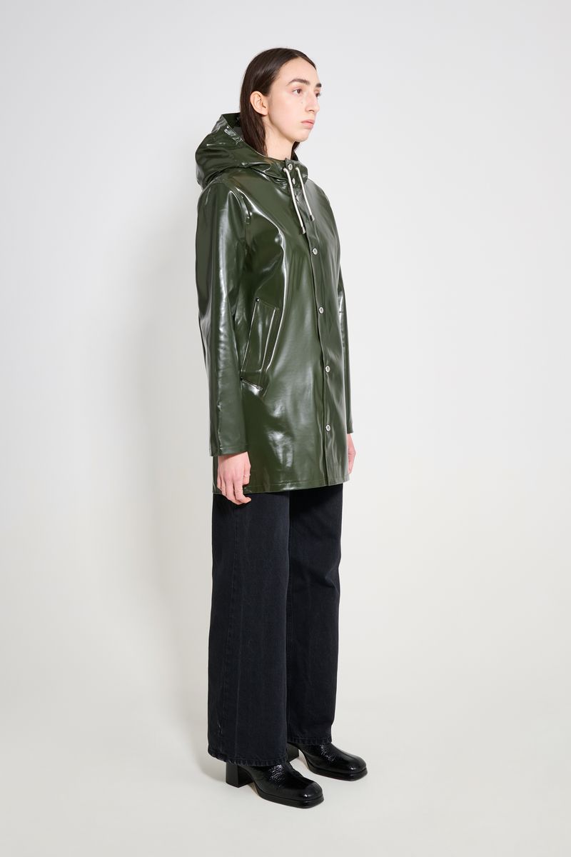 Stutterheim Stockholm Opal Raincoat Green