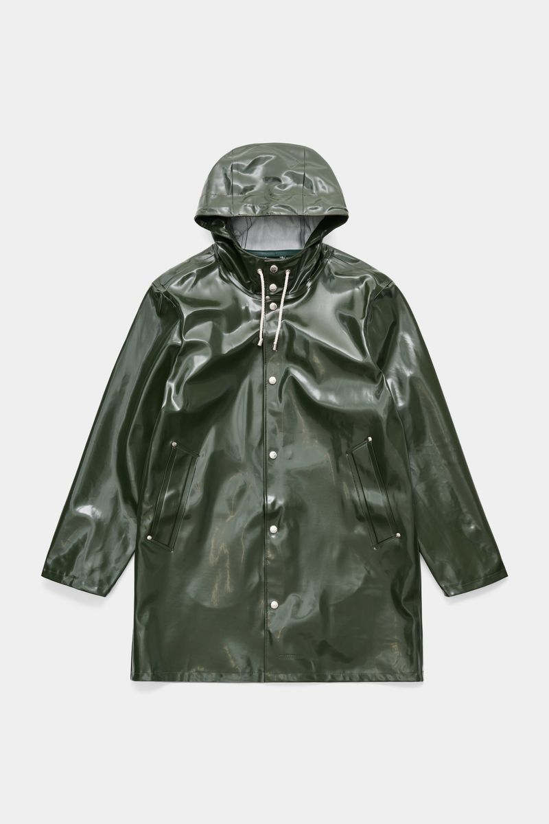 stutterheim Stockholm Opal Raincoat Green