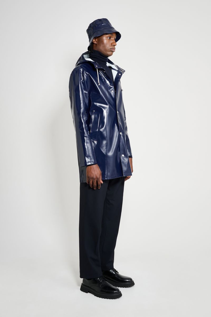 Stutterheim Stockholm Opal Raincoat Navy