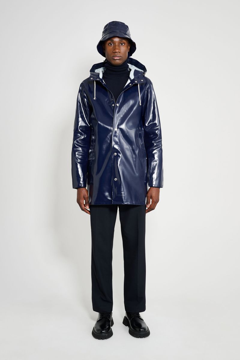 Stutterheim Stockholm Opal Raincoat Navy