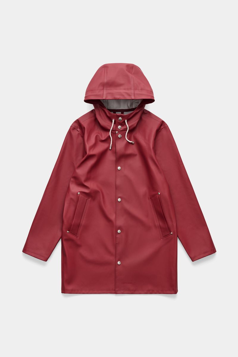 stutterheim Stockholm Original Raincoat Burgundy