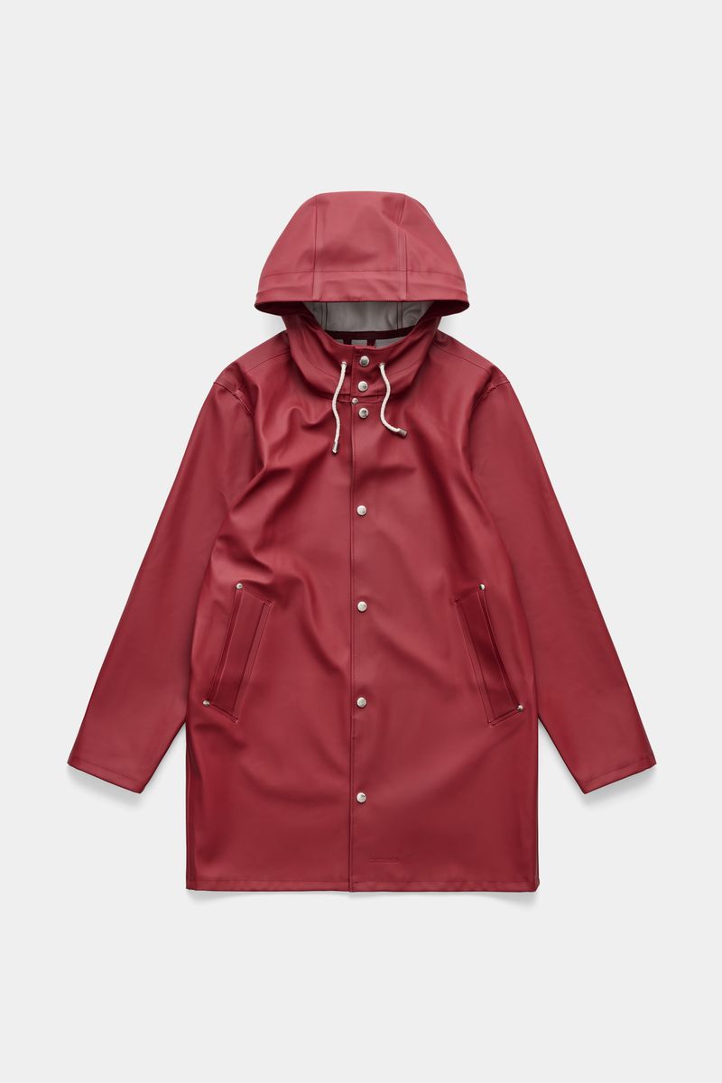 stutterheim Stockholm Original Raincoat Burgundy