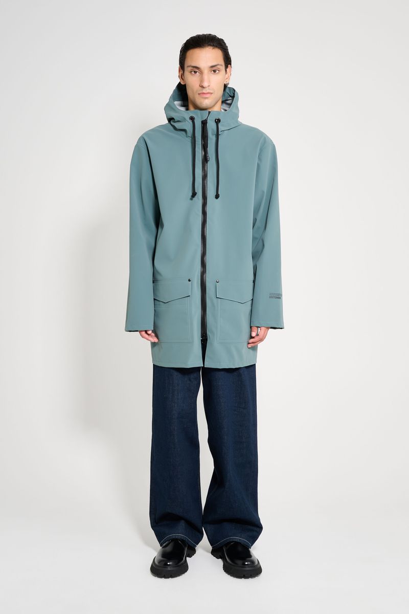 Stutterheim Stockholm Patch Raincoat Moon Rock