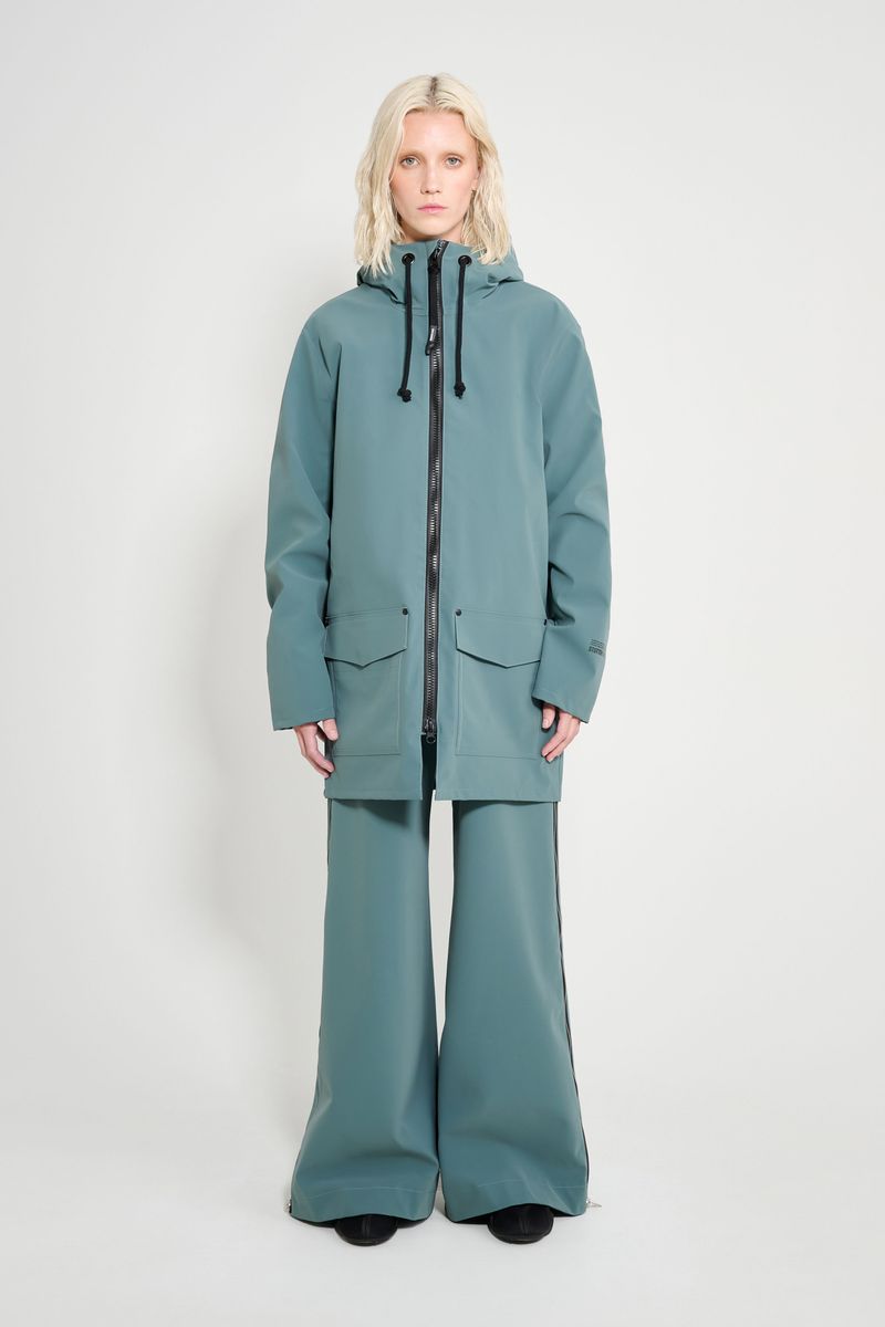 Stutterheim Stockholm Patch Raincoat Moon Rock