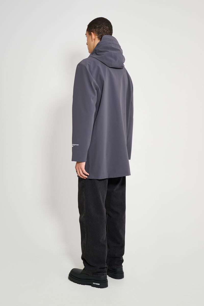 Stutterheim Stockholm Patch Raincoat Mystic Blue