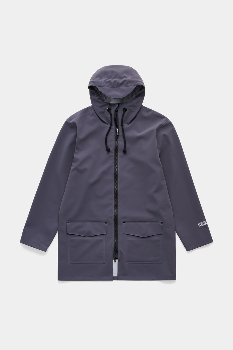 stutterheim Stockholm Patch Raincoat Mystic Blue