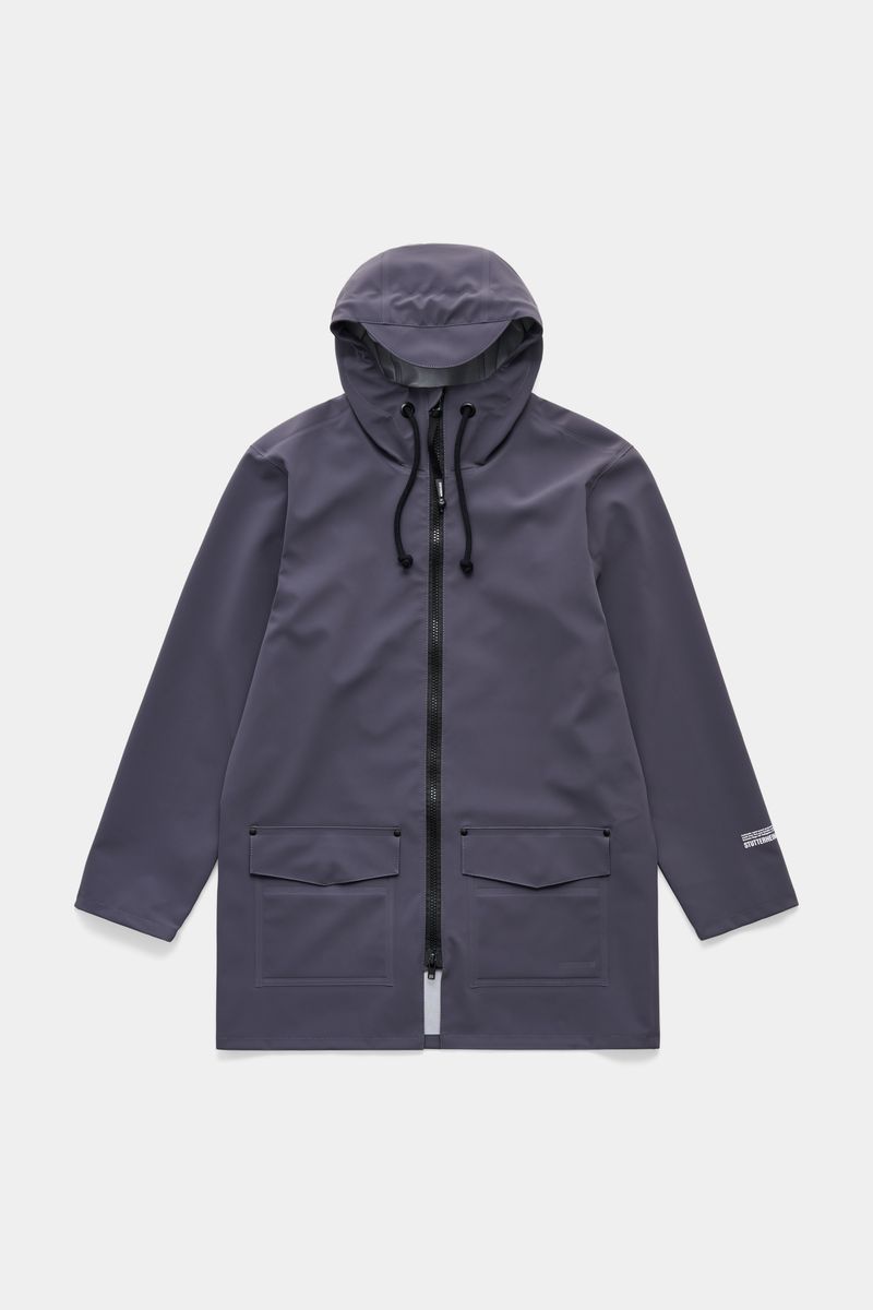 stutterheim Stockholm Patch Raincoat Mystic Blue