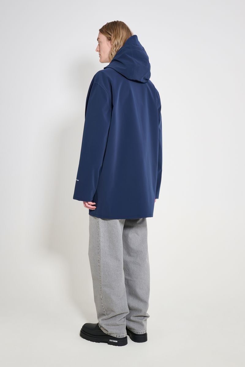 Stutterheim Stockholm Patch Raincoat Navy