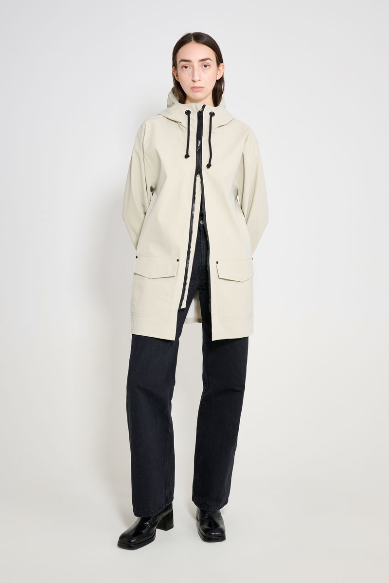 Stutterheim Stockholm Patch Raincoat Pelican