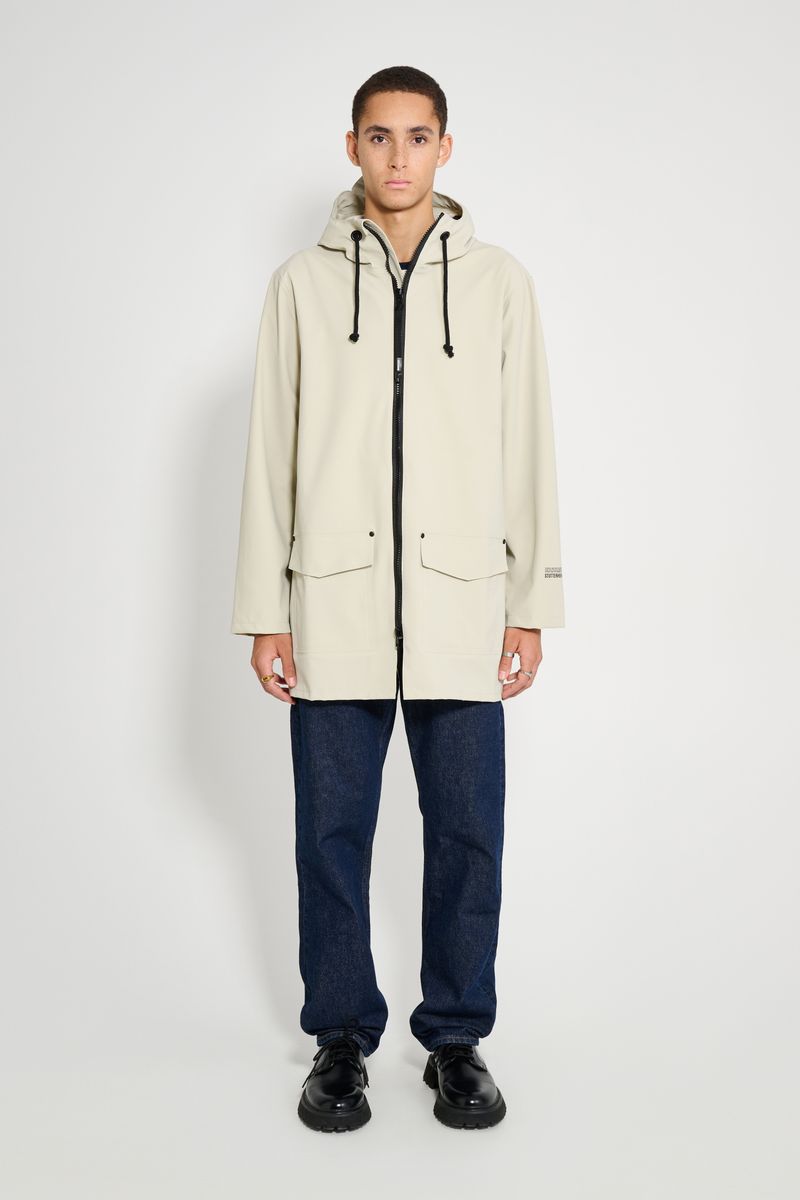 Stutterheim Stockholm Patch Raincoat Pelican