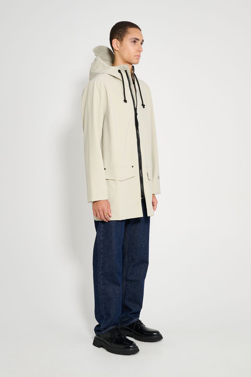 Stutterheim Stockholm Patch Raincoat Pelican