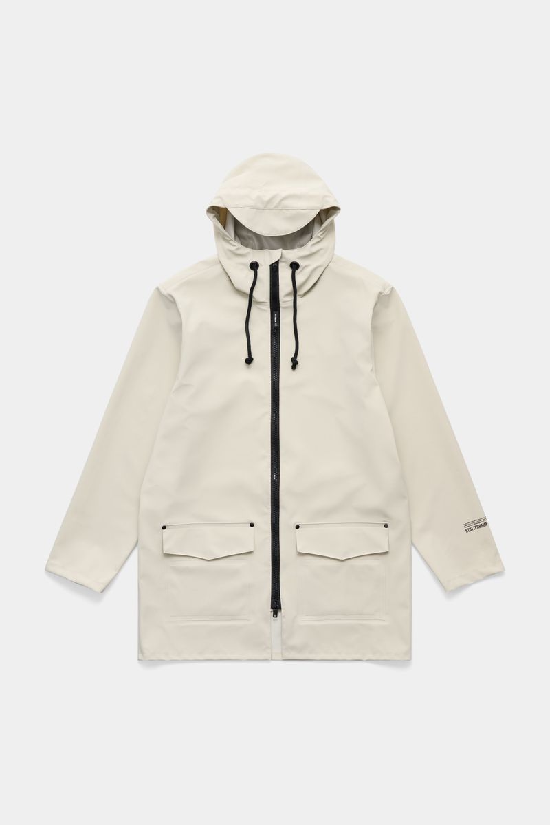 stutterheim Stockholm Patch Raincoat Pelican