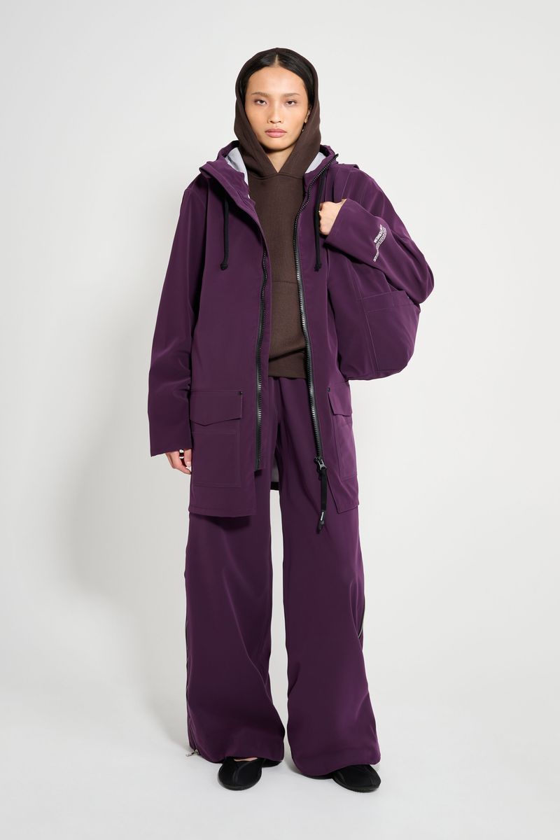 Stutterheim Stockholm Patch Raincoat Purple Haze
