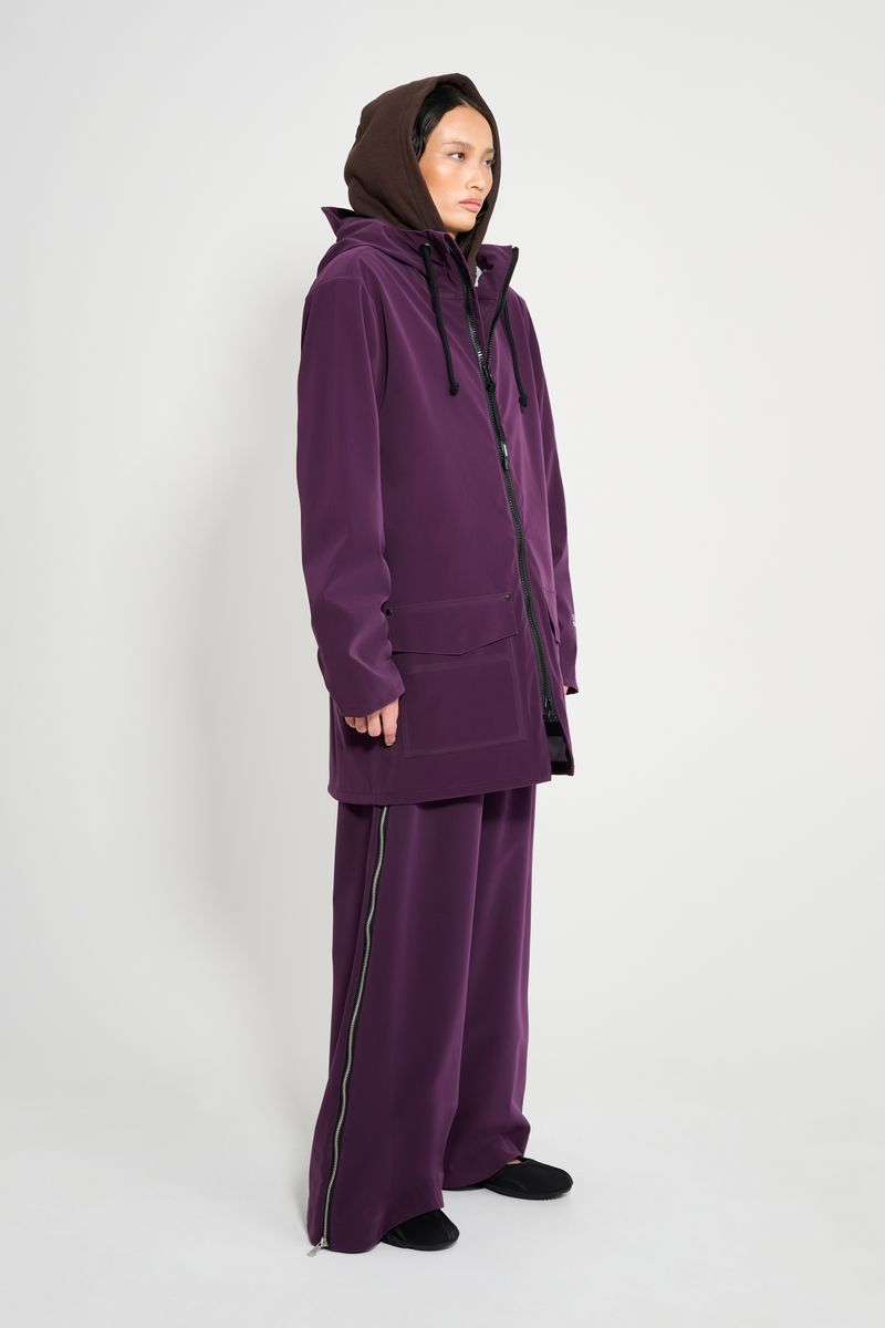 Stutterheim Stockholm Patch Raincoat Purple Haze
