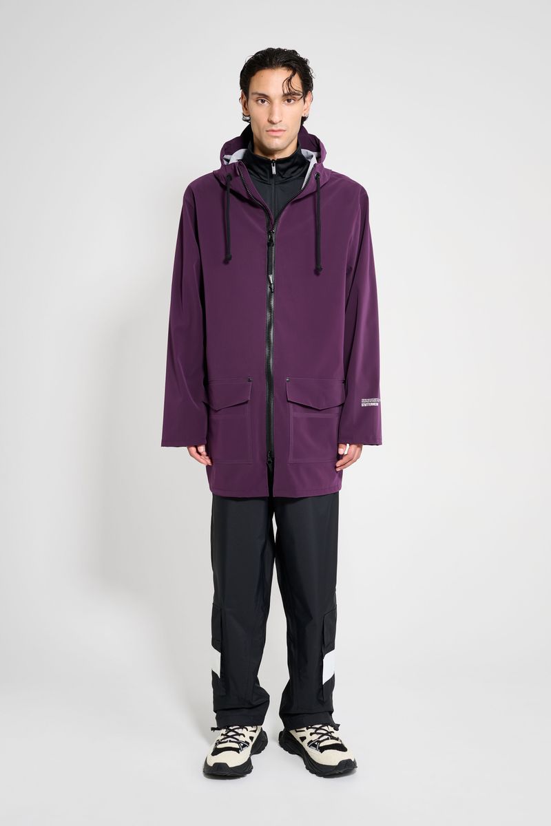 Stutterheim Stockholm Patch Raincoat Purple Haze