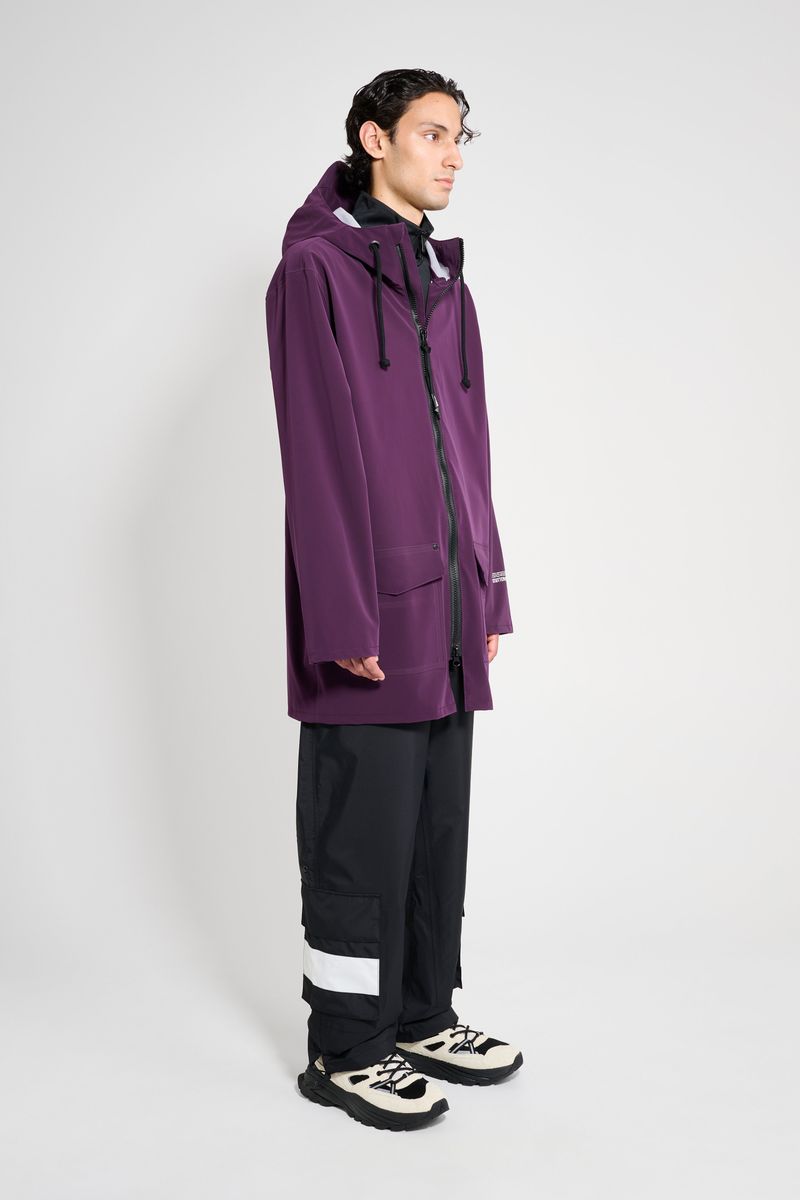 Stutterheim Stockholm Patch Raincoat Purple Haze