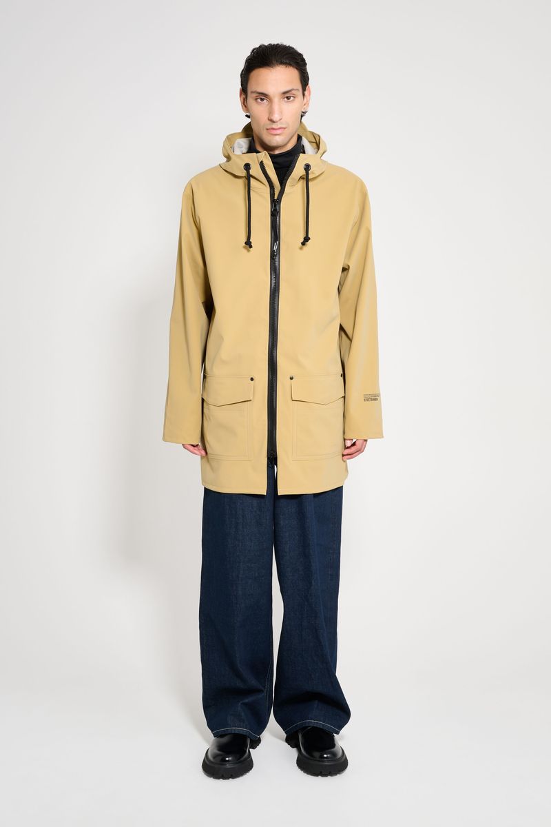 Stutterheim Stockholm Patch Raincoat Sand