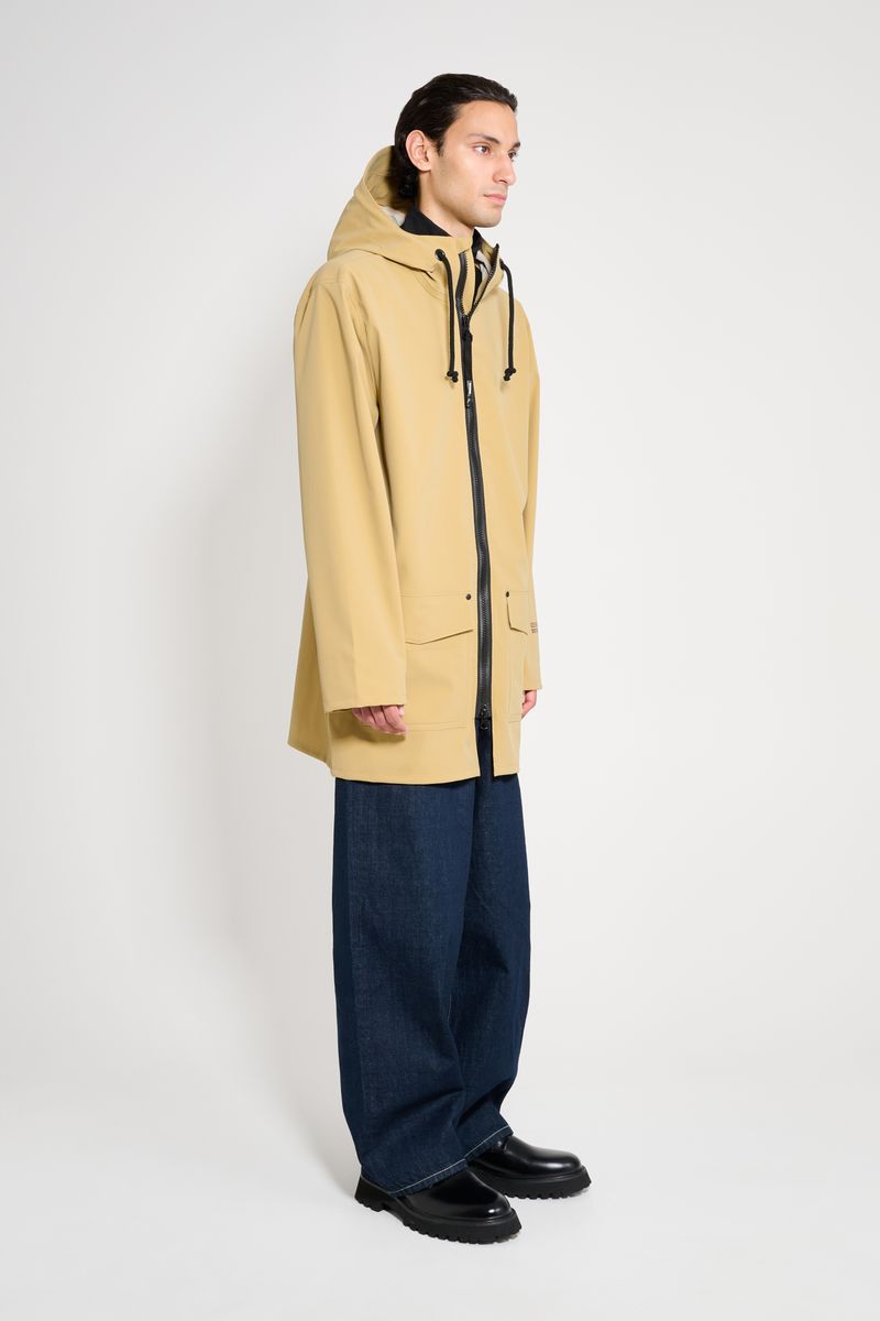 Stutterheim Stockholm Patch Raincoat Sand