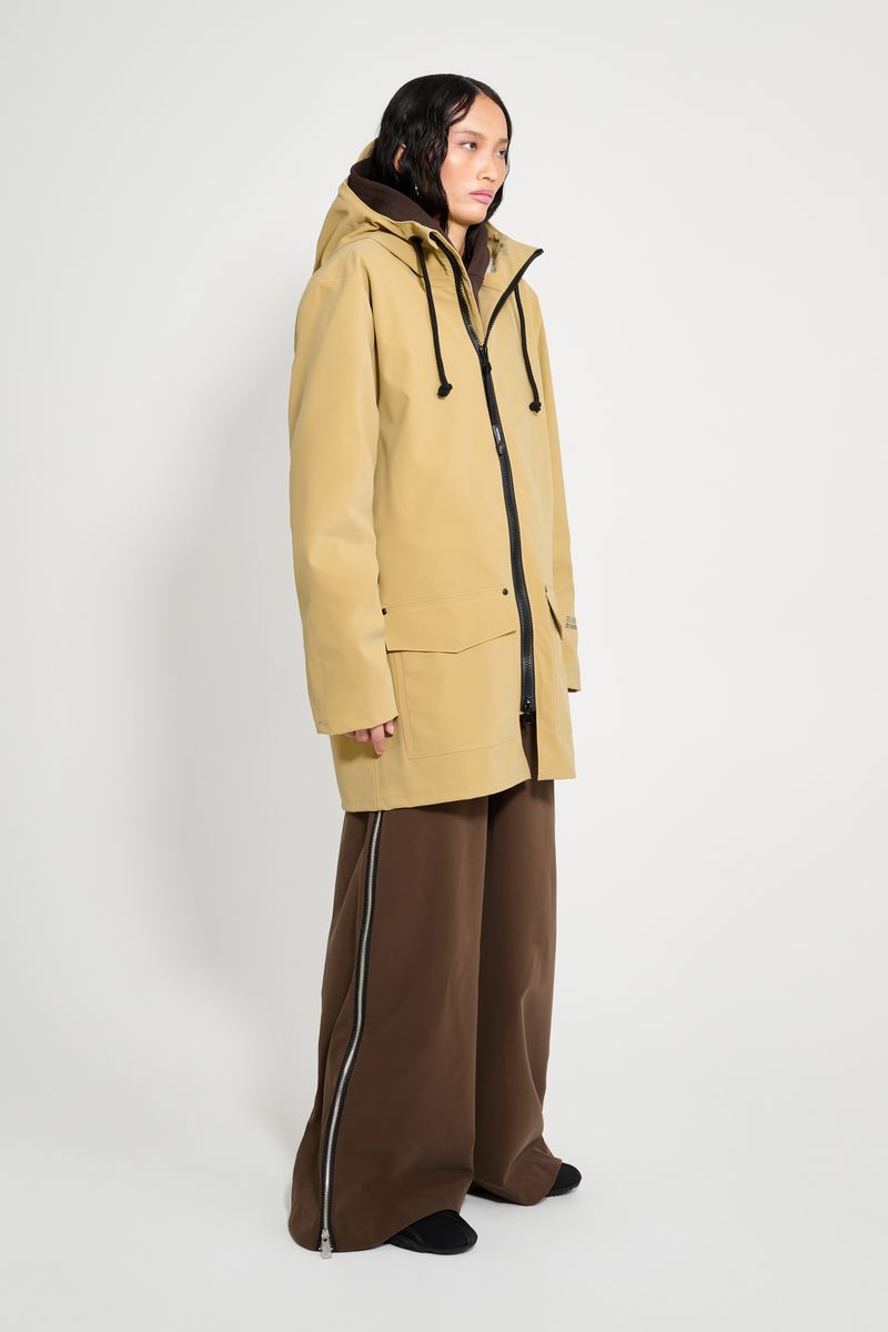 Stutterheim Stockholm Patch Raincoat Sand