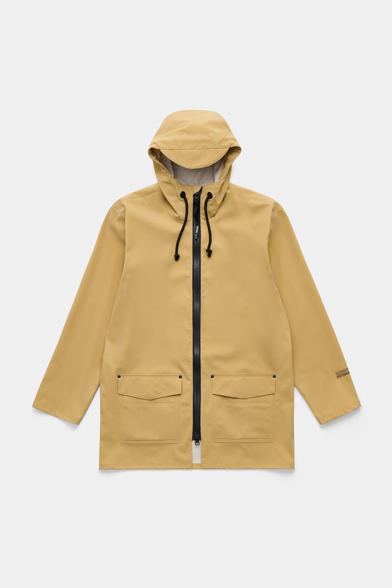 stutterheim Stockholm Patch Raincoat Sand