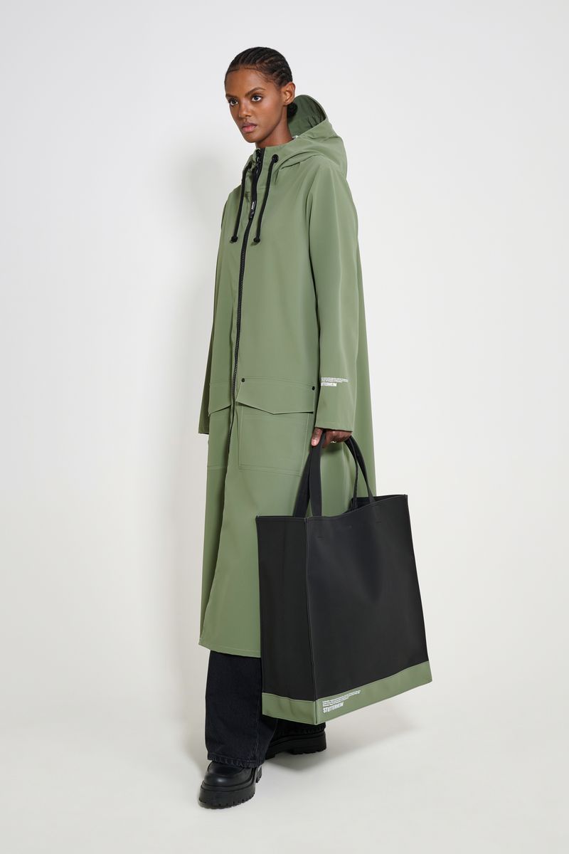 Stutterheim Stylist Bag Matte Black/Dry Green