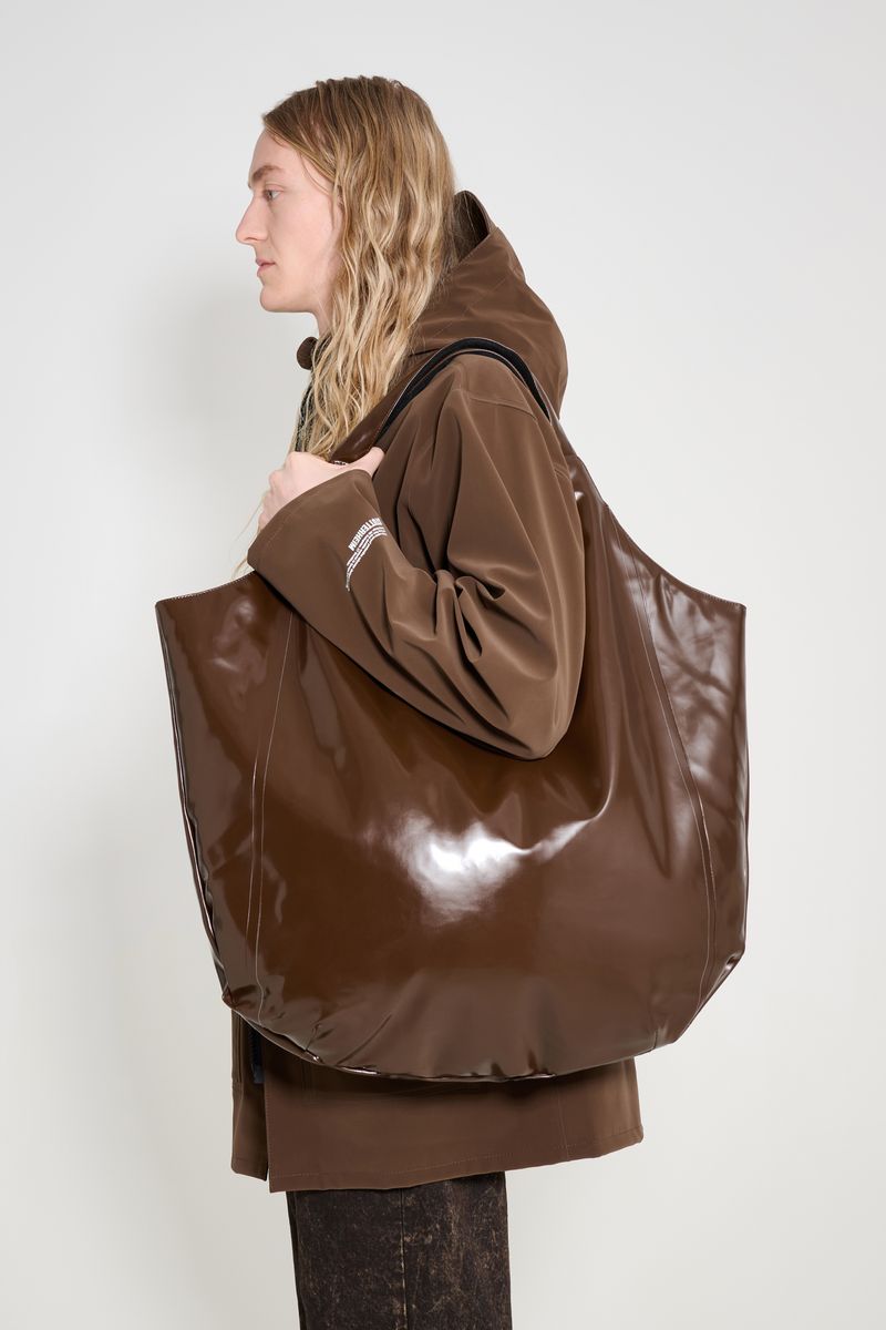 Stutterheim Svea Puffer Bag Opal Dark Brown