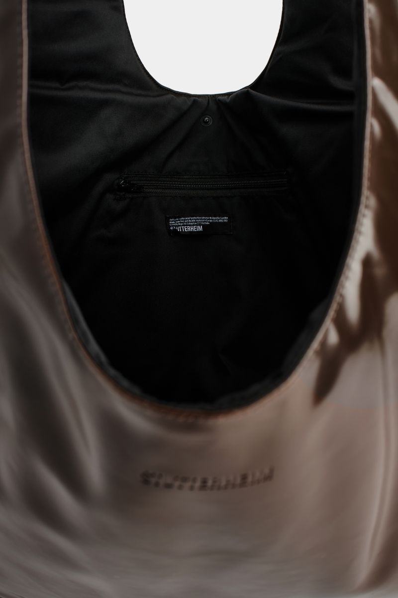 stutterheim Svea Puffer Bag Opal Dark Brown