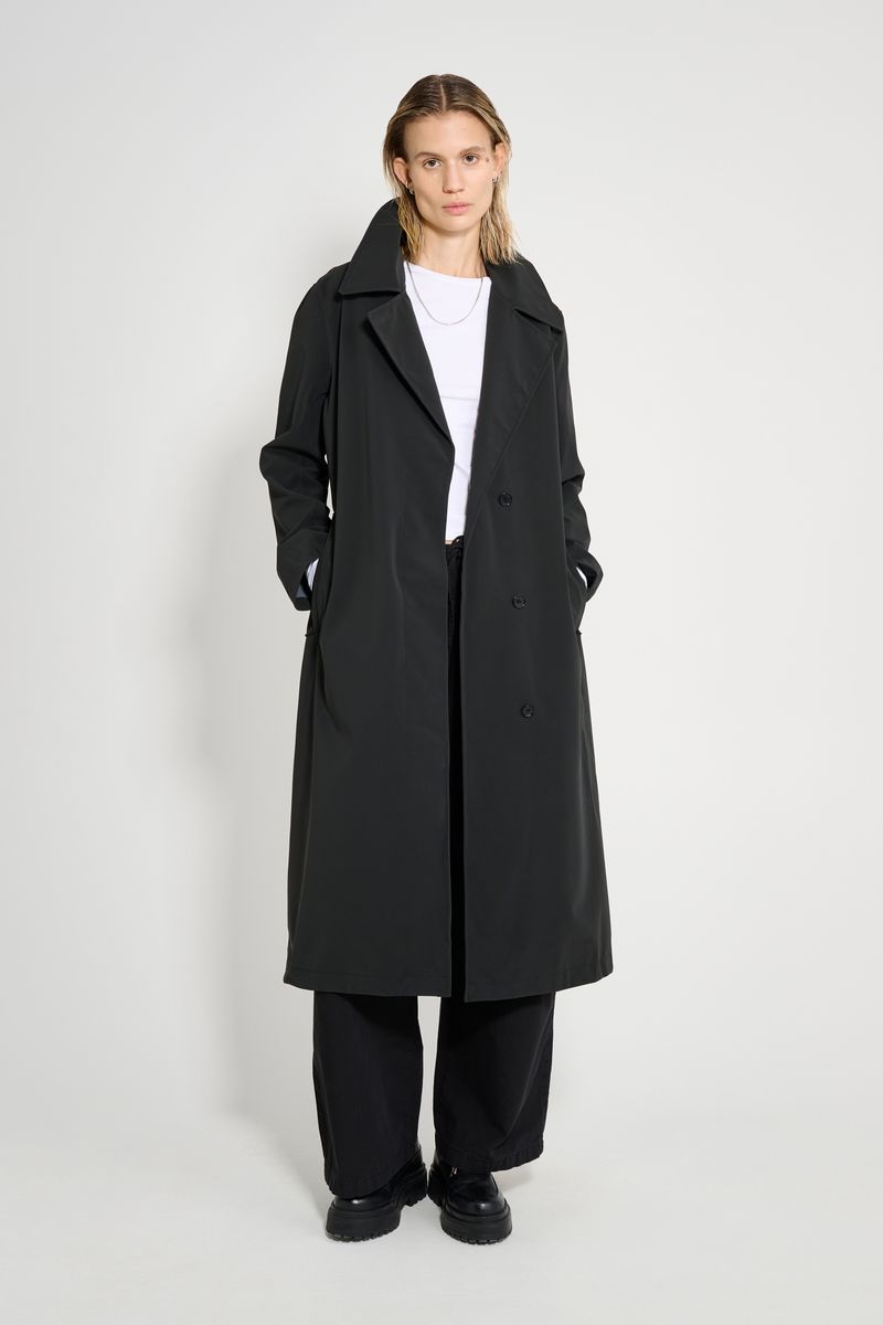 Stutterheim Wayfair Trench Coat Black