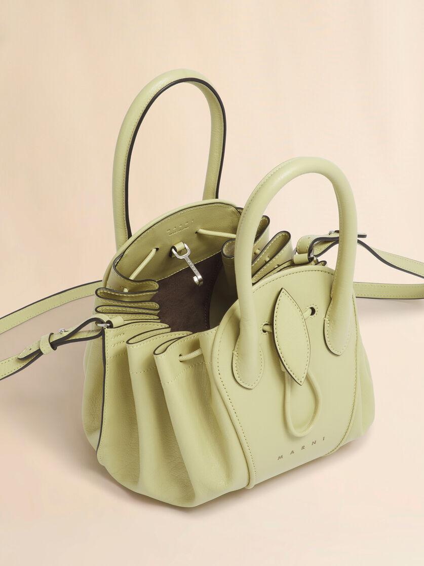 Stutterheim X Marni Acid Green Leather Tulipea Small Handbag