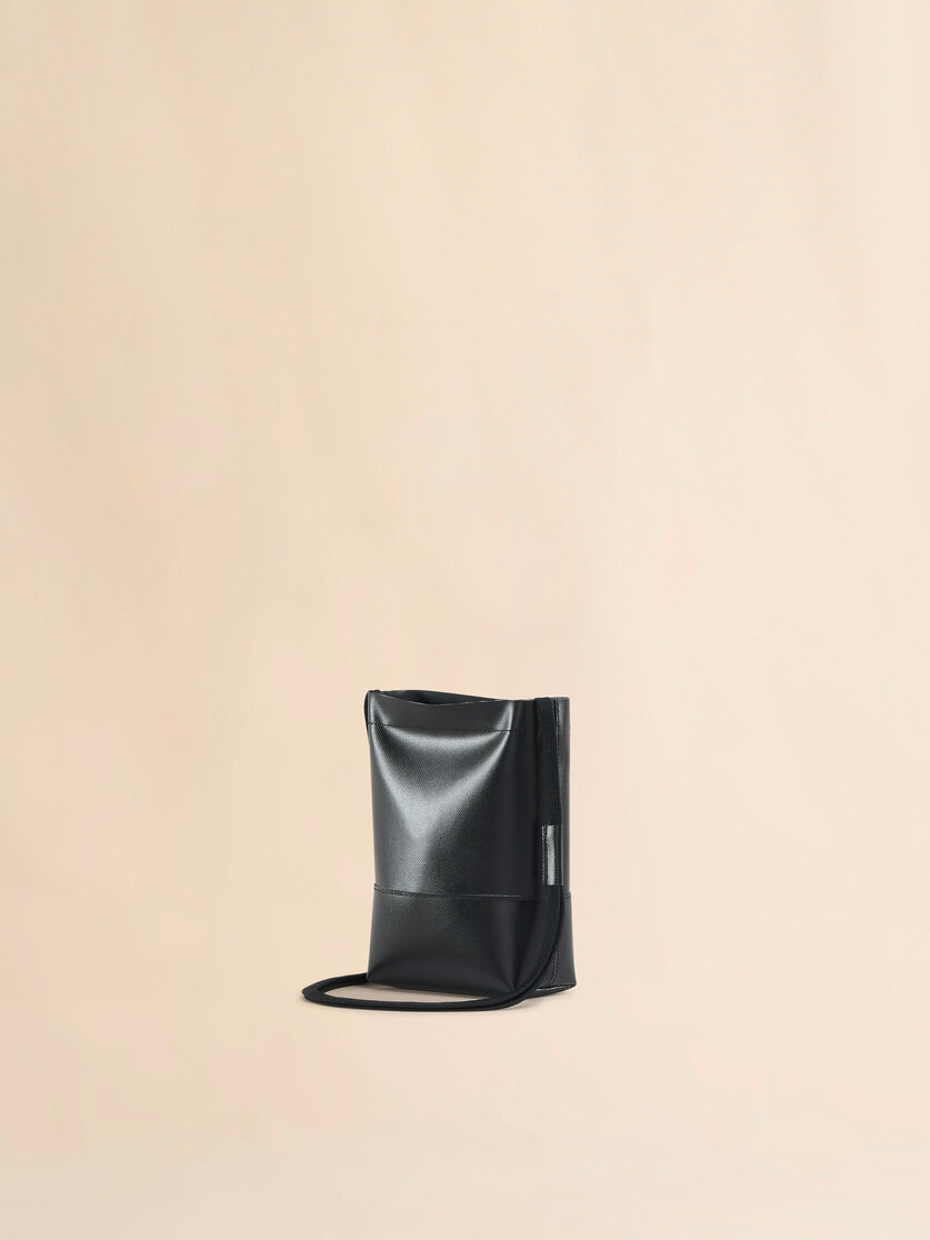 Stutterheim X Marni Black Crossbody Bag With Shoelace Strap