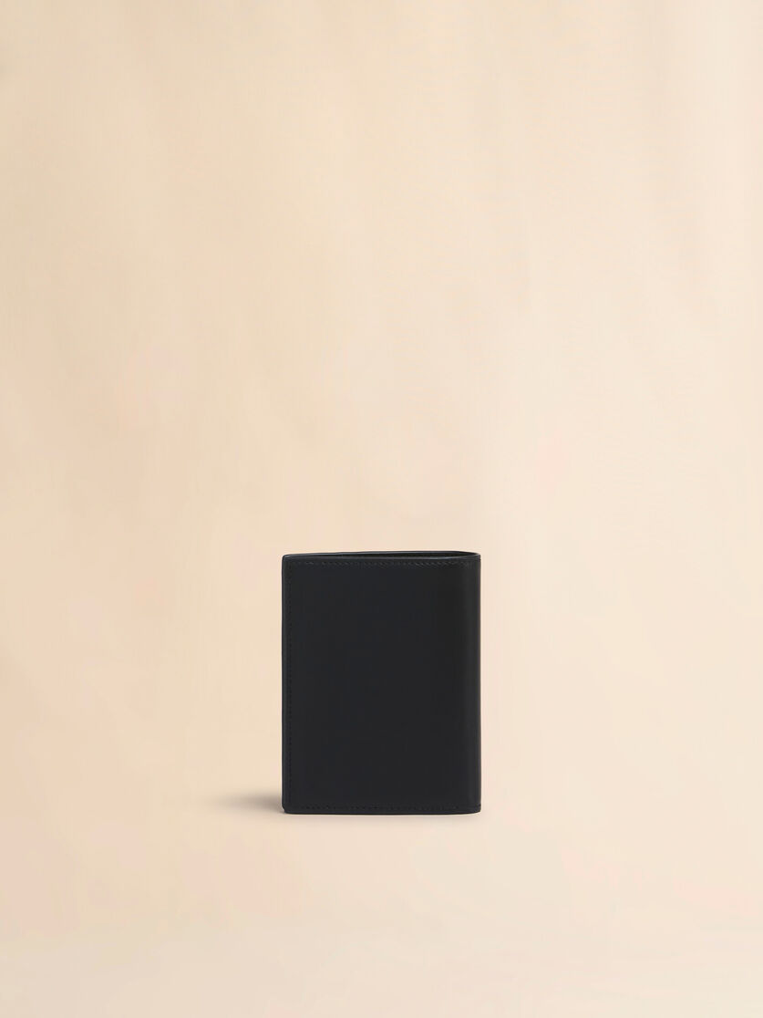 Stutterheim X Marni Black Leather Envelope Bifold Wallet